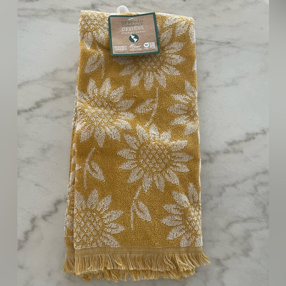 Kitchen Towel - Yellow Sun Flower Pattern